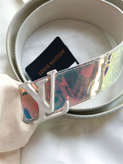 lv monogram black belt|louis vuitton holographic belt.